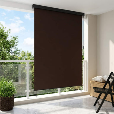 Rolgordijn Bruin 180 x 250 cm Stof en Aluminium