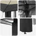 Gazebo zonder Zijwand 2,6 x 2,6 m Crème en Antraciet