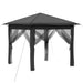 Gazebo met 4 Zijwanden 2,6 x 2,6 m