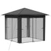 Gazebo met 4 Zijwanden 2,6 x 2,6 m