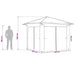 Gazebo met 4 Zijwanden 2,6 x 2,6 m Crème en Antraciet