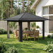 Gazebo zonder Zijwand Lichtgrijs en antracietkleurig