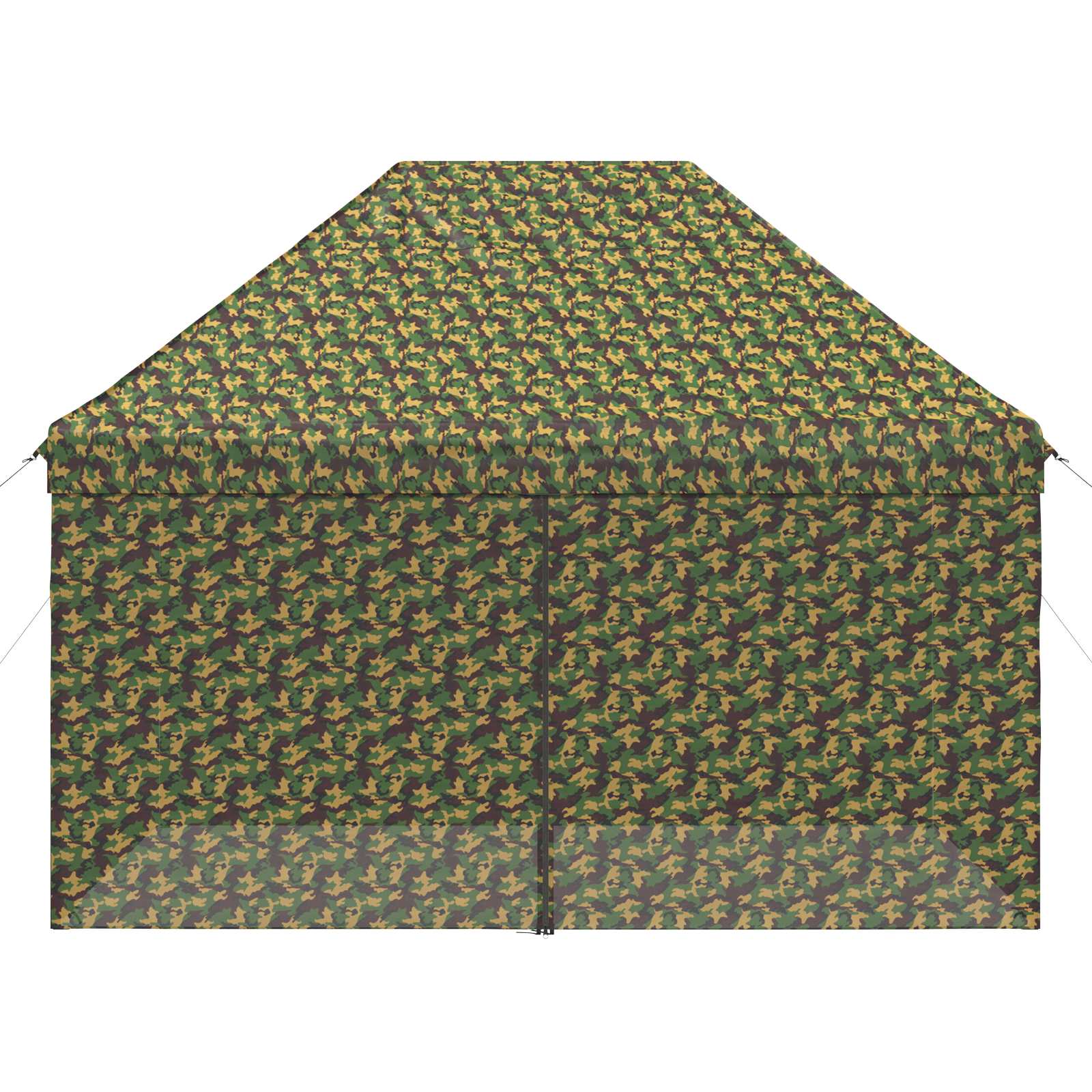 Tent met 4 Zijwanden 2,95 x 4,1 m Leger Camouflage