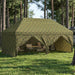 Tent met 4 Zijwanden 2,9 x 5,8 m Leger Camouflage