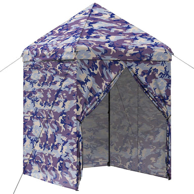Pop-up Gazebo met 4 Zijwanden 2 x 2 m Blauw Camouflage