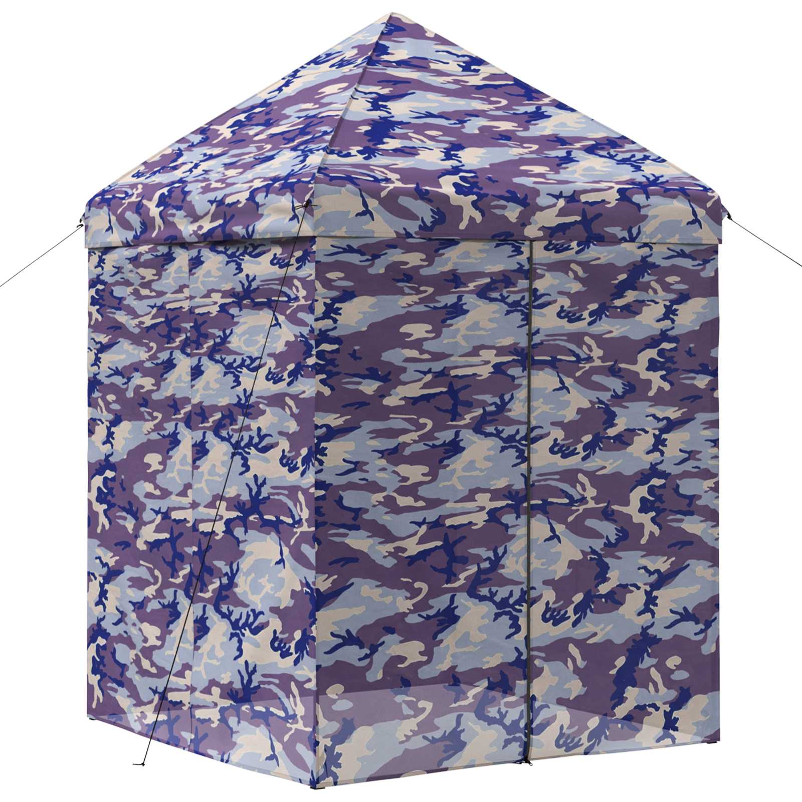 Pop-up Gazebo met 4 Zijwanden 2 x 2 m Blauw Camouflage