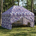 Pop-up Gazebo met 4 Zijwanden 2,9 x 4,3 m Blauw Camouflage