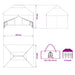Pop-up Gazebo met 4 Zijwanden 3 x 4 m Bos Camouflage
