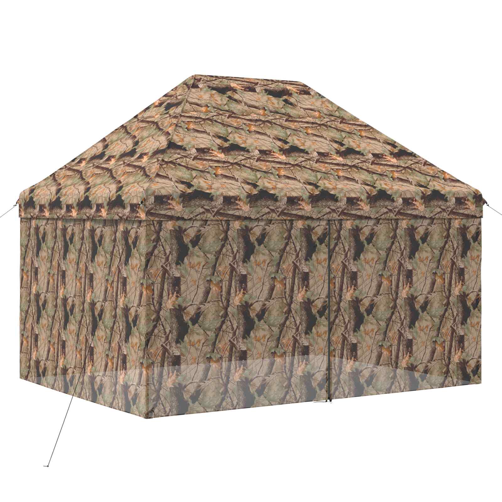Pop-up Gazebo met 4 Zijwanden 3 x 4,5 m Bos Camouflage