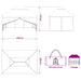 Pop-up Gazebo met 4 Zijwanden 3 x 4,5 m Bos Camouflage