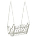 Schommelbank Staal 71 x 75 x 59 cm Antiek wit