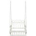 Schommelbank Staal 71 x 75 x 59 cm Antiek wit