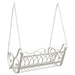 Schommelbank Staal 109 x 75 x 59 cm Antiek wit