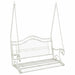 Schommelbank Staal 115 x 61 x 63 cm Antiek wit