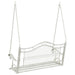 Schommelbank Staal 115 x 61 x 63 cm Antiek wit