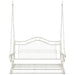Schommelbank Staal 115 x 61 x 63 cm Antiek wit