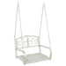 Schommelbank Staal 71,5 x 59 x 55 cm Antiek wit