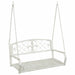 Schommelbank Staal 110,5 x 59 x 55 cm Antiek wit