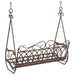 Schommelbank Staal 112 x 60 x 126,5 cm Antiek Bruin