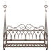 Schommelbank Staal 112 x 60 x 126,5 cm Antiek Bruin