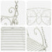 Schommelbank Staal 105,5 x 61 x 56 cm Antiek wit