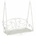 Schommelbank Staal 110 x 52,5 x 47 cm Antiek wit