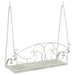 Schommelbank Staal 110 x 52,5 x 47 cm Antiek wit