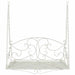 Schommelbank Staal 110 x 52,5 x 47 cm Antiek wit