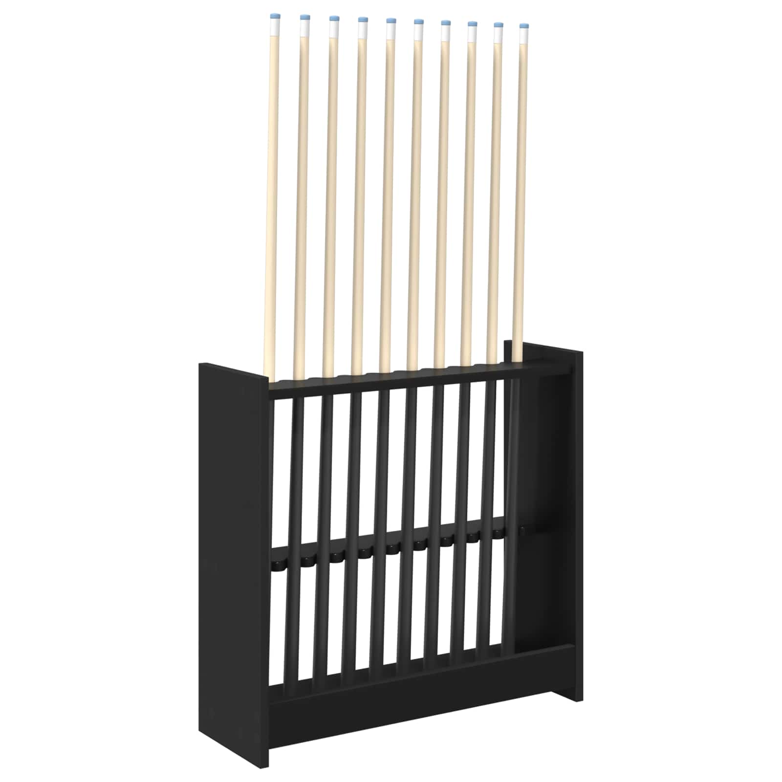 Biljartkeu standaard Bewerkt hout 60 x 20 x 57 cm Zwart
