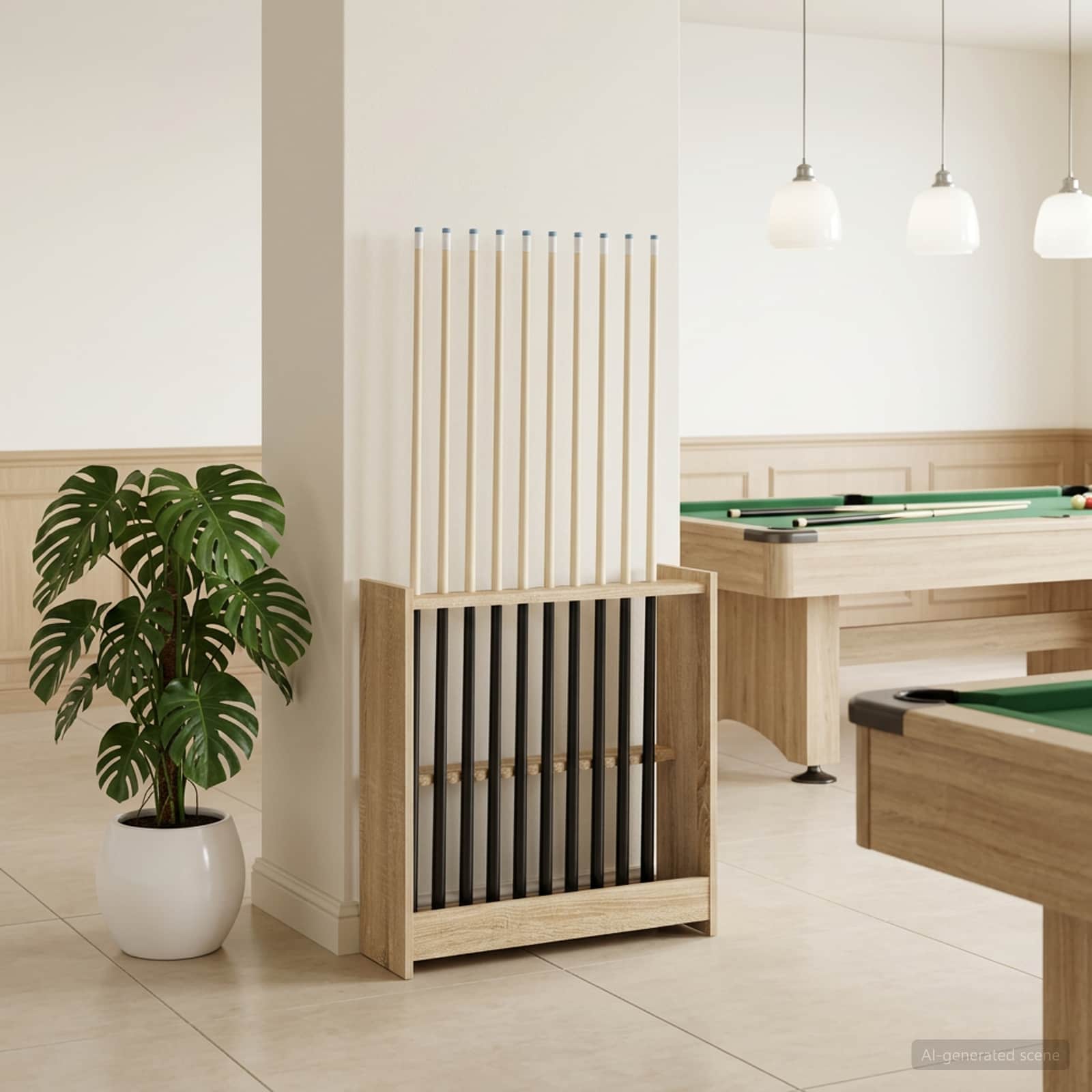 Biljartkeu standaard Bewerkt hout 60 x 20 x 57 cm Sonoma