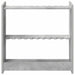 Biljartkeu standaard Bewerkt hout 60 x 20 x 57 cm Betongrijs