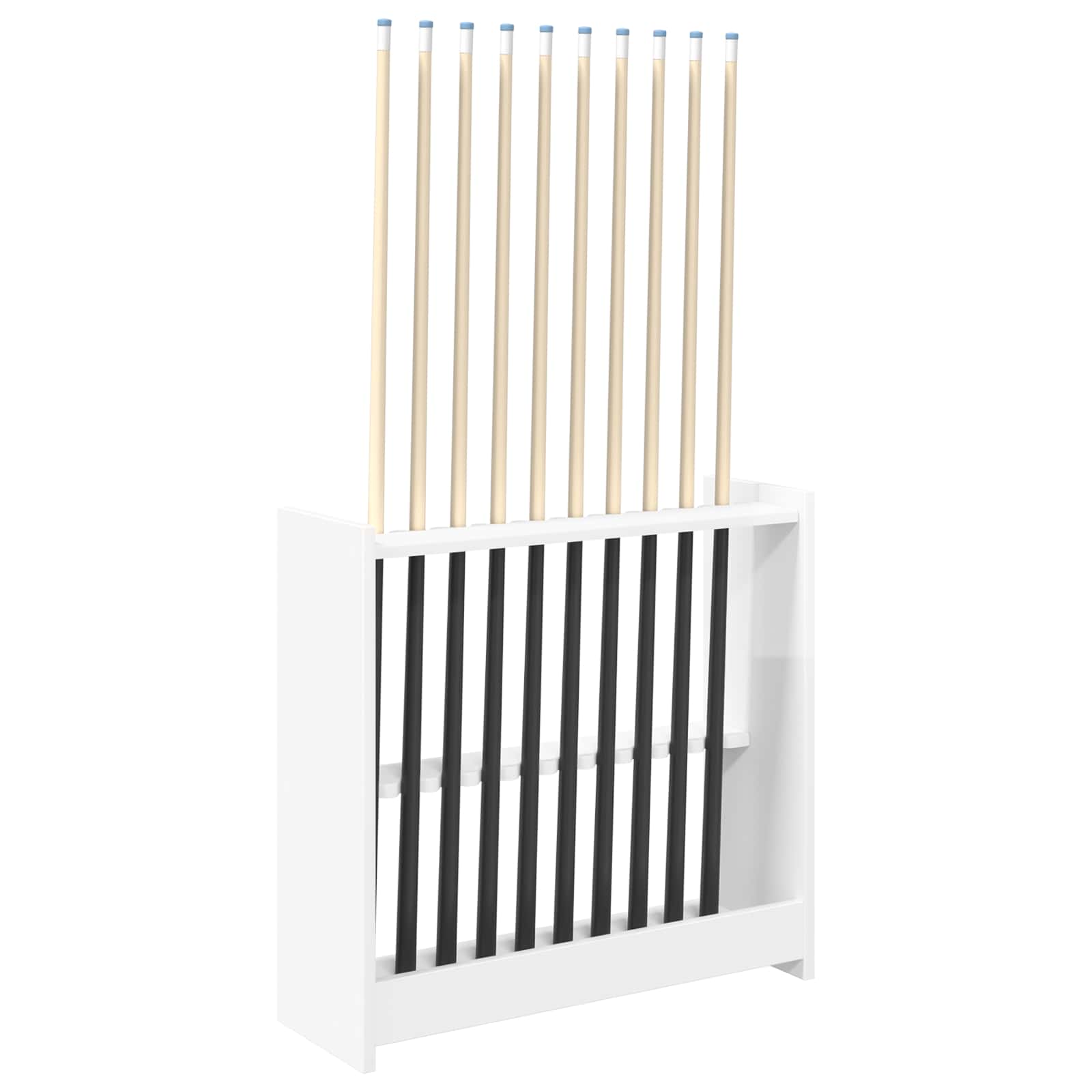 Biljartkeu standaard Bewerkt hout 60 x 20 x 57 cm Glanzend Wit