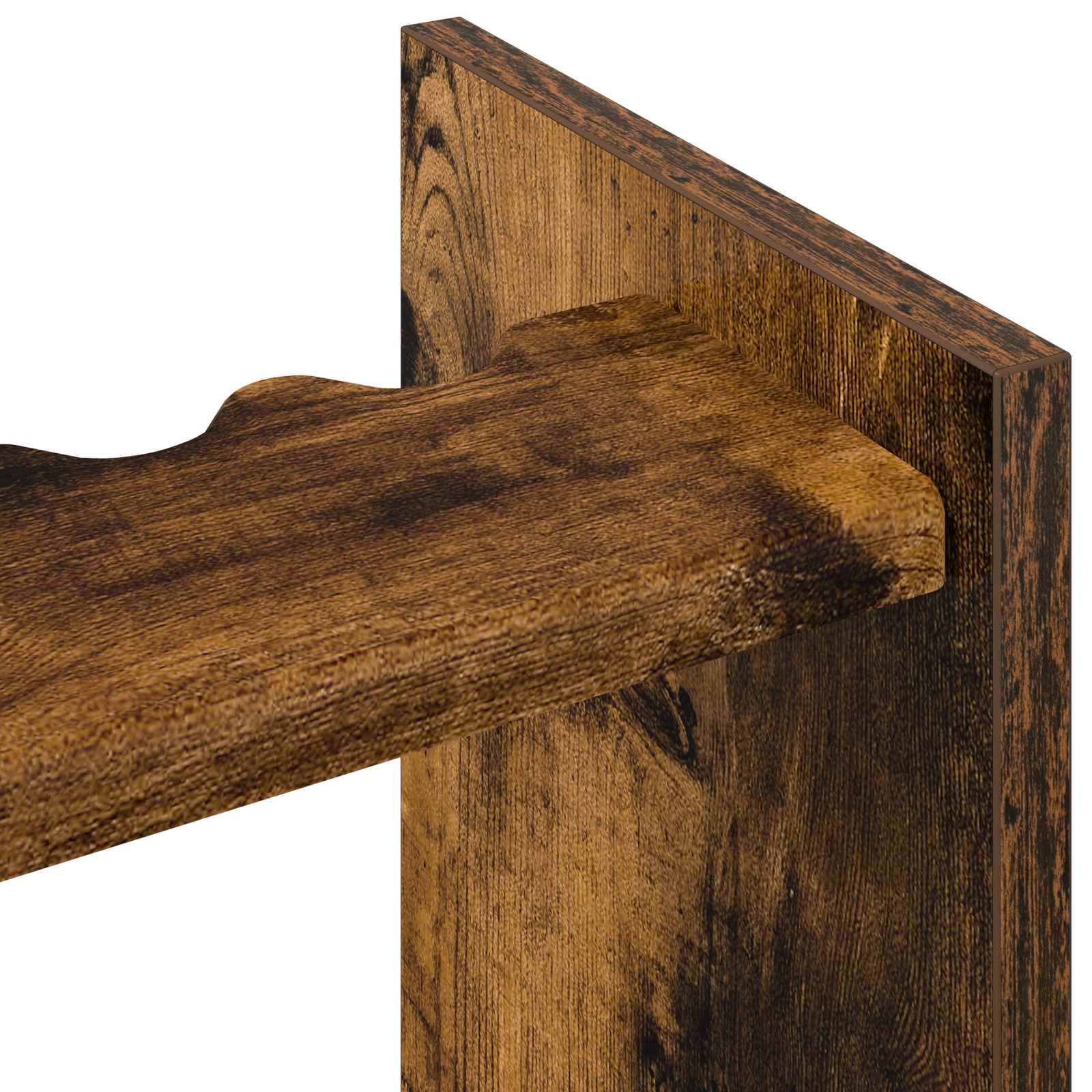 Biljartkeu standaard Bewerkt hout 60 x 20 x 57 cm Gerookt eiken