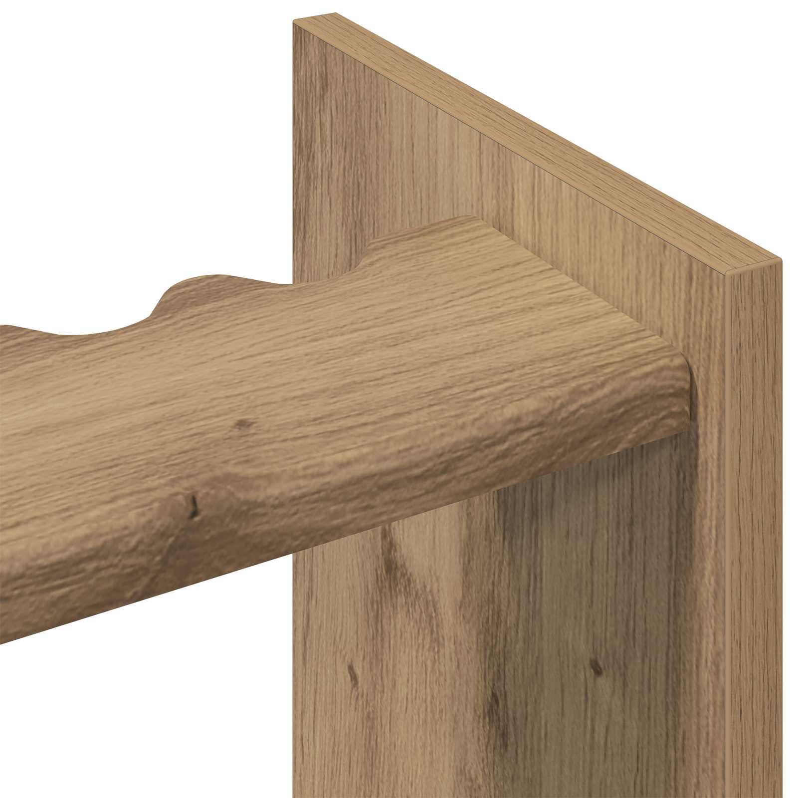 Biljartkeu standaard Bewerkt hout 60 x 20 x 57 cm