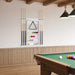 Biljartkeu standaard Bewerkt hout 93 x 12 x 103 cm Wit