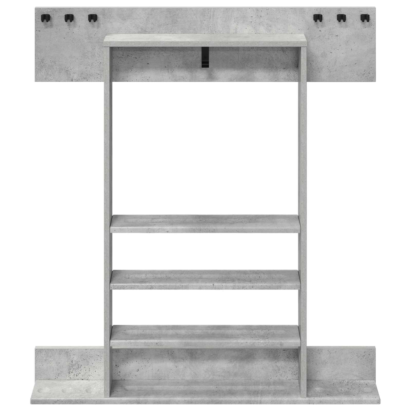 Biljartkeu standaard Bewerkt hout 93 x 12 x 103 cm Betongrijs