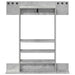 Biljartkeu standaard Bewerkt hout 93 x 12 x 103 cm Betongrijs