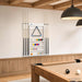 Biljartkeu standaard Bewerkt hout 93 x 12 x 103 cm Glanzend Wit