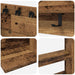 Biljartkeu standaard Bewerkt hout 93 x 12 x 103 cm Oud hout