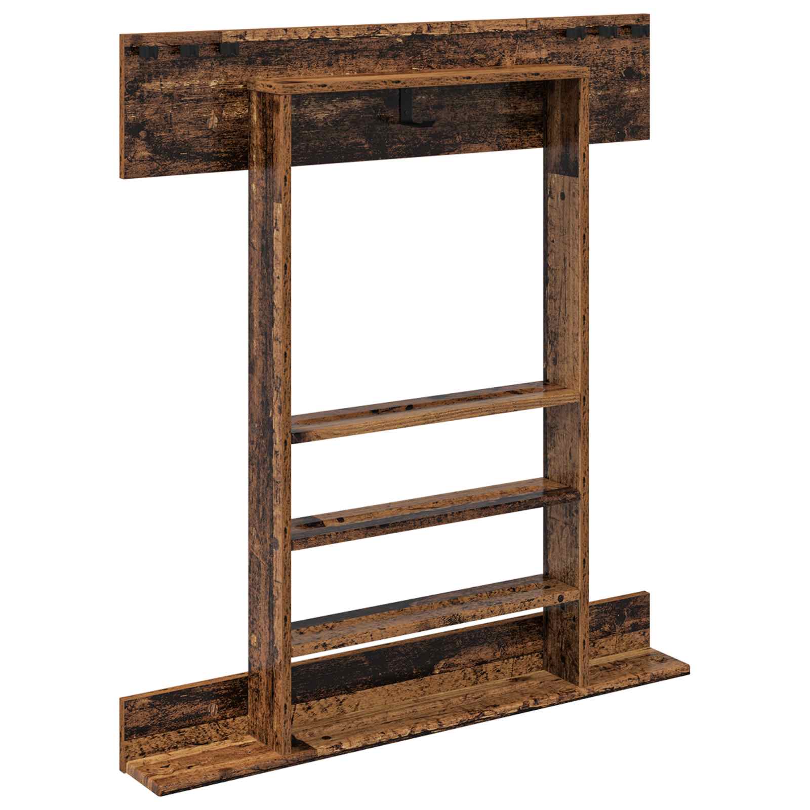 Biljartkeu standaard Bewerkt hout 93 x 12 x 103 cm Oud hout
