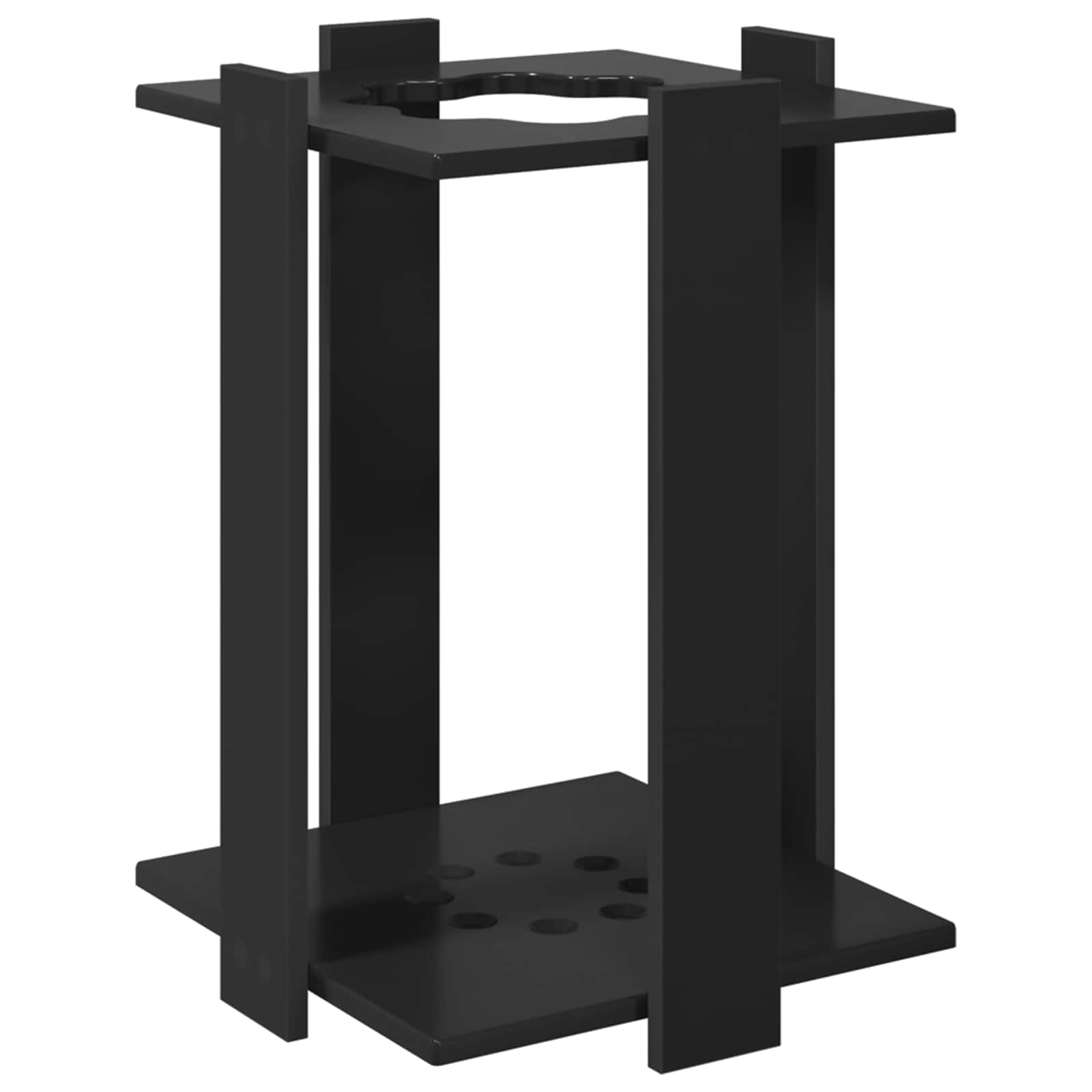 Biljartkeu standaard Bewerkt hout 42 x 43 x 60 cm Zwart