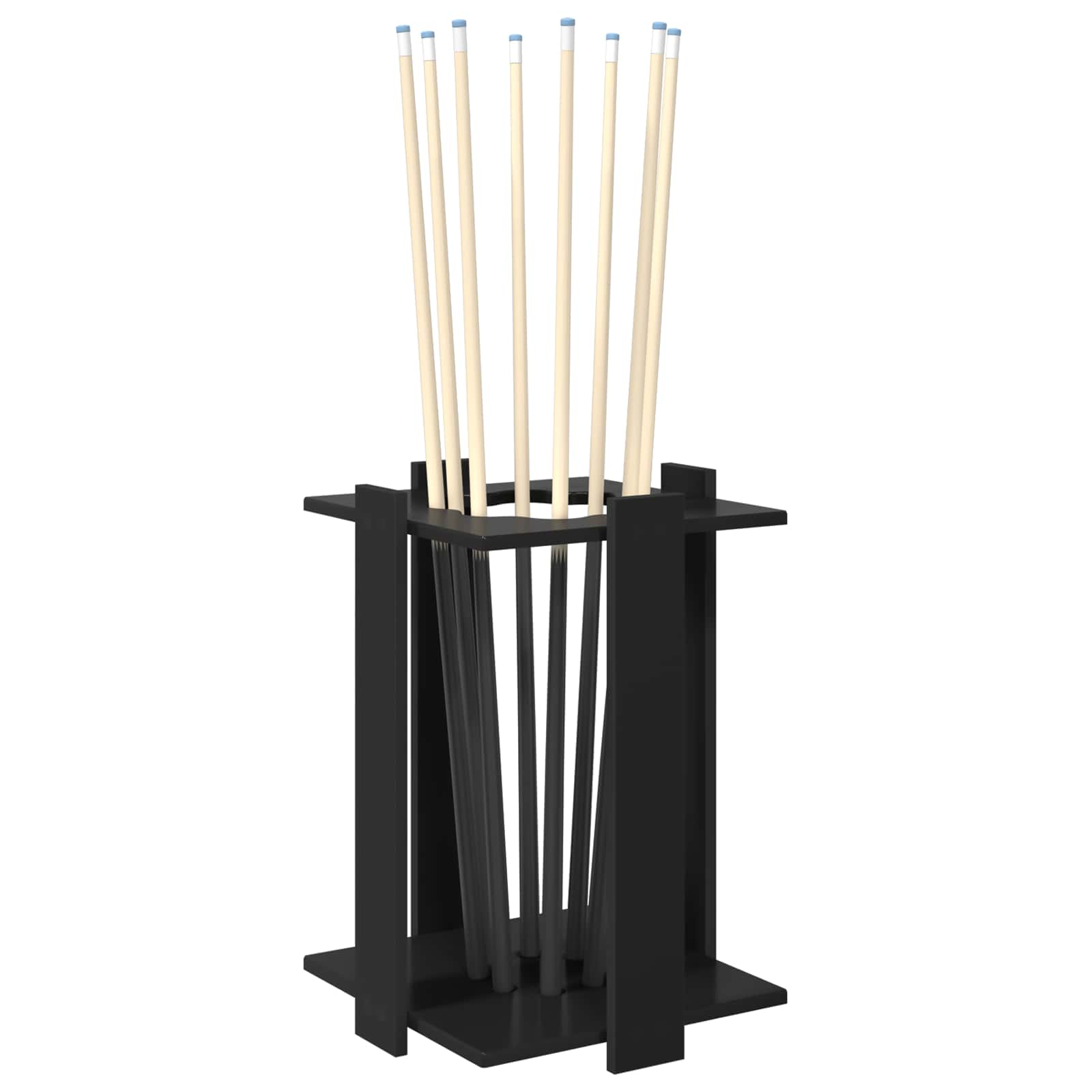 Biljartkeu standaard Bewerkt hout 42 x 43 x 60 cm Zwart