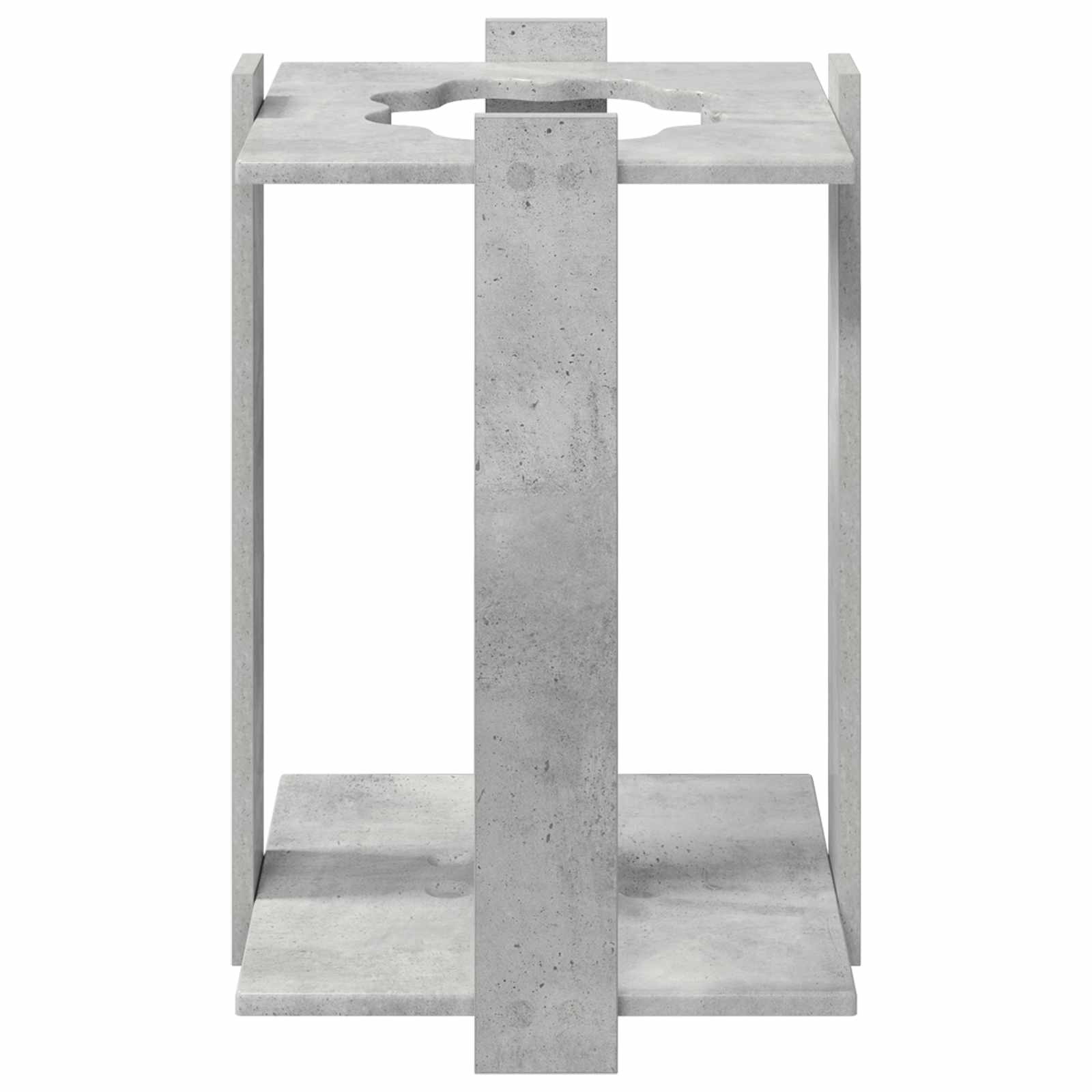 Biljartkeu standaard Bewerkt hout 42 x 43 x 60 cm Betongrijs