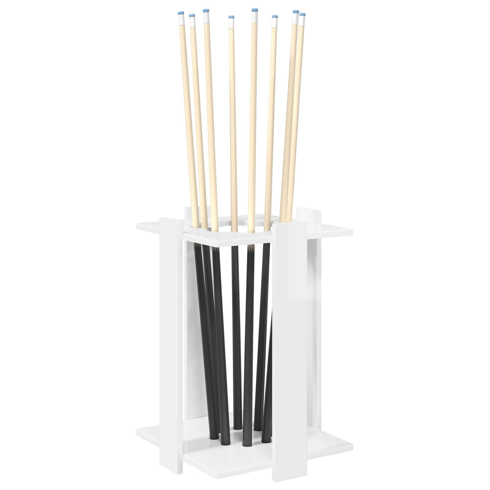 Biljartkeu standaard Bewerkt hout 42 x 43 x 60 cm Hoogglans Wit