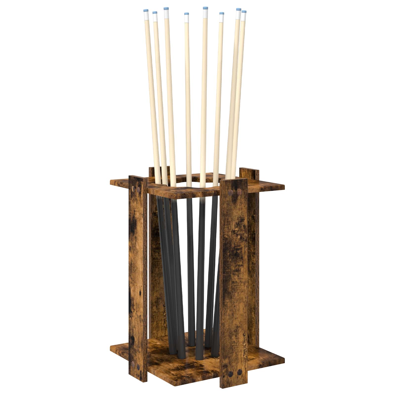 Biljartkeu standaard Bewerkt hout 42 x 43 x 60 cm Gerookt eiken