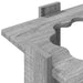 Biljartkeu standaard Bewerkt hout 42 x 43 x 60 cm Grijs Sonoma