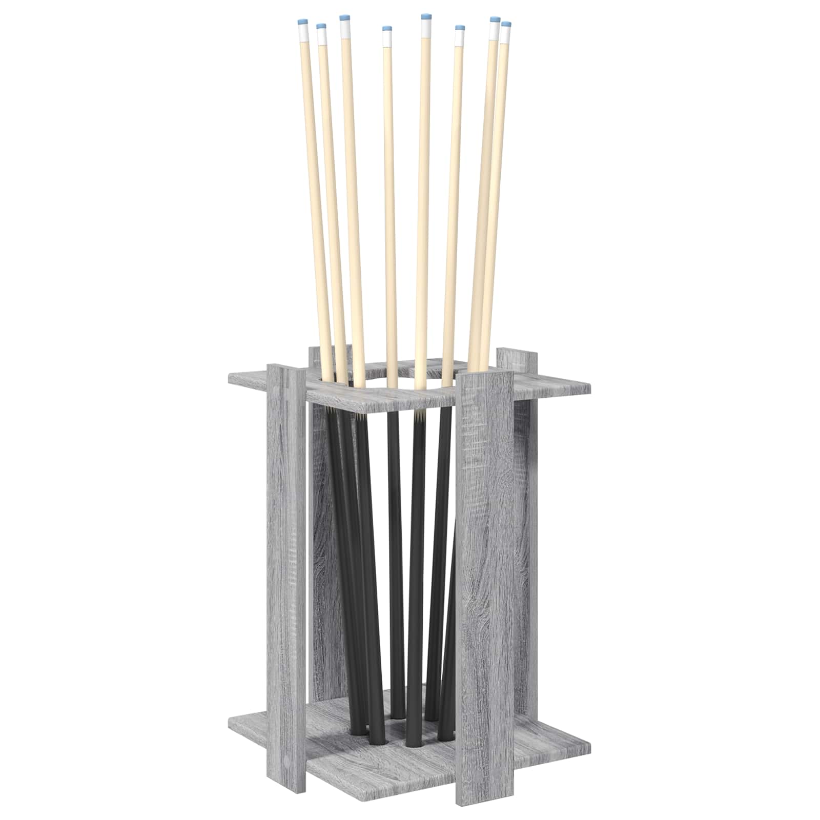 Biljartkeu standaard Bewerkt hout 42 x 43 x 60 cm Grijs Sonoma