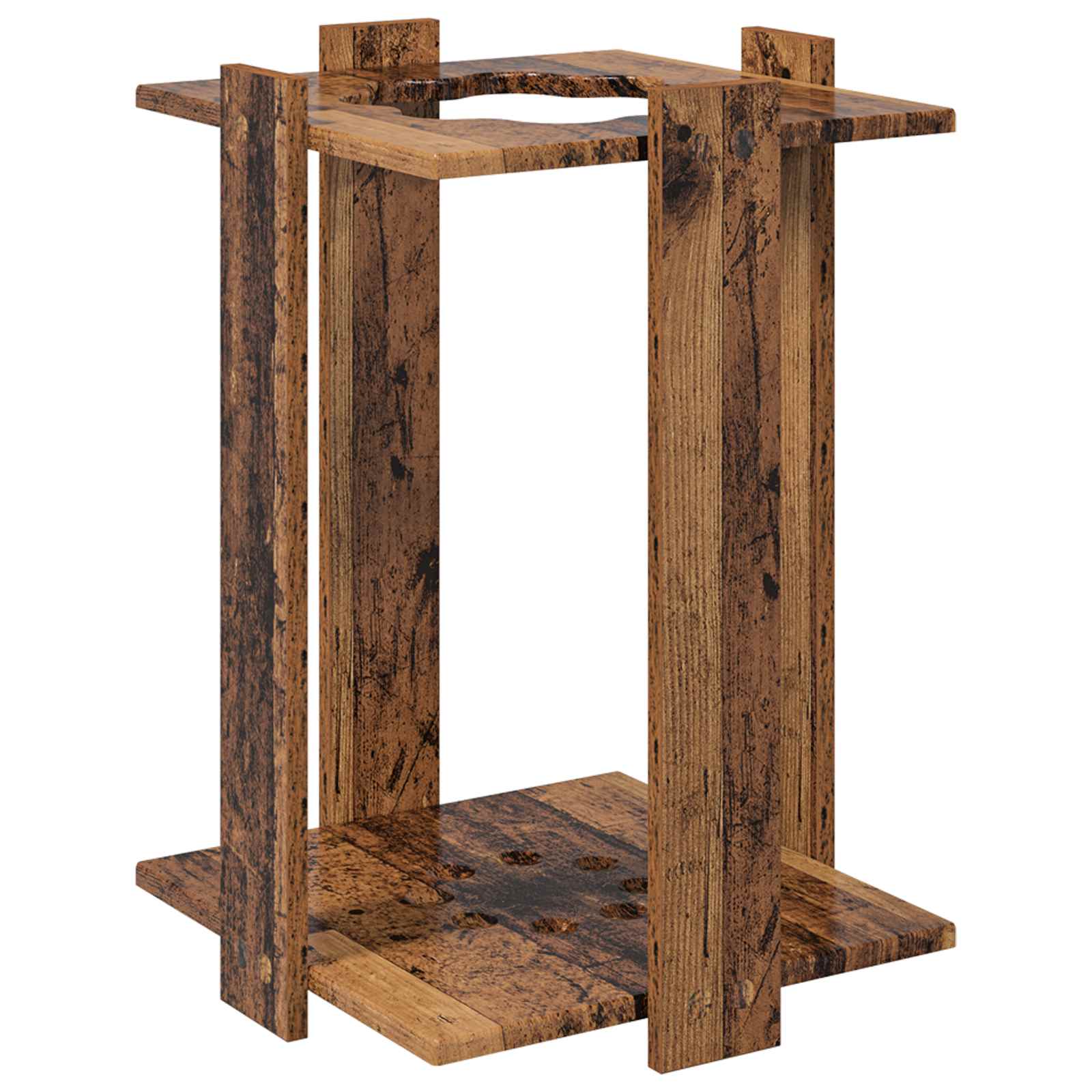Biljartkeu standaard Bewerkt hout 42 x 43 x 60 cm Oud hout