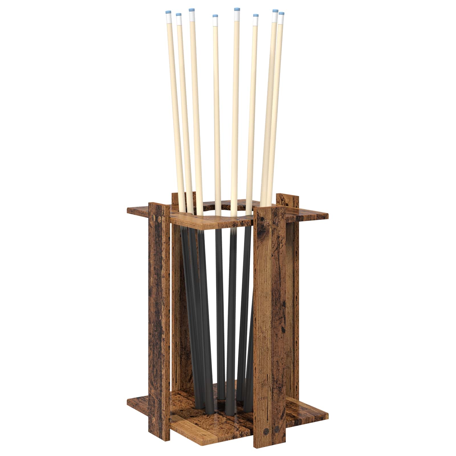 Biljartkeu standaard Bewerkt hout 42 x 43 x 60 cm Oud hout