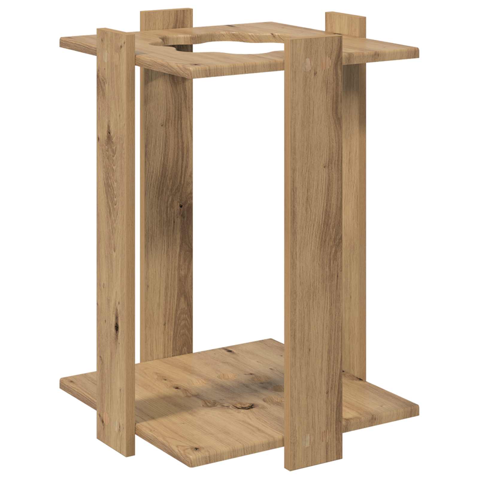 Biljartkeu standaard Bewerkt hout 42 x 43 x 60 cm